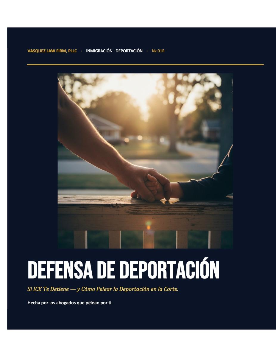 Portada de la guía de Imigrar: Defensa de Deportación