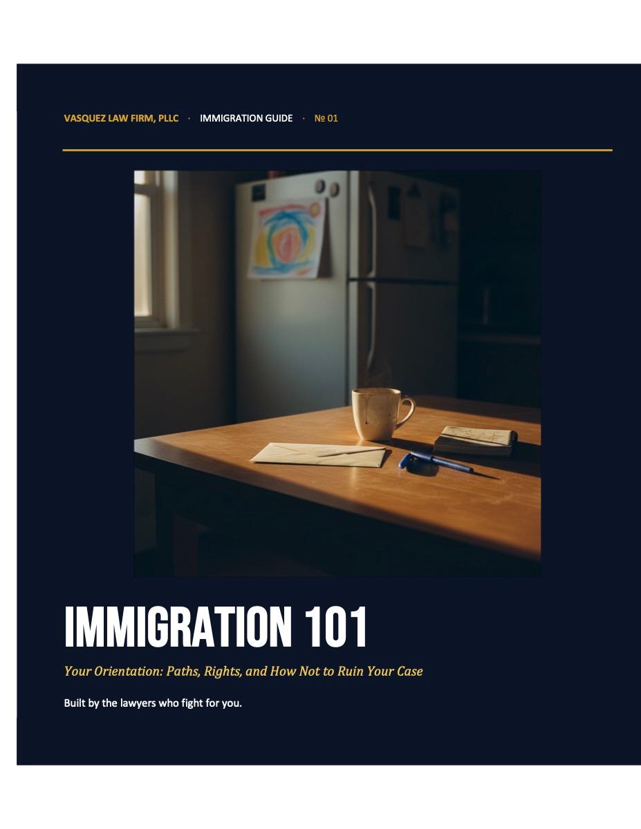 Cover of the Imigrar guide: Immigration 101 — Orientation