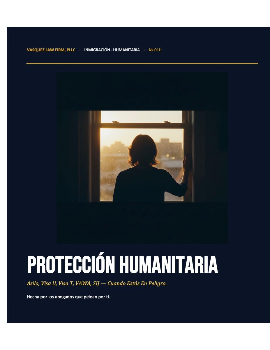 Portada de la guía de Imigrar: Protección Humanitaria