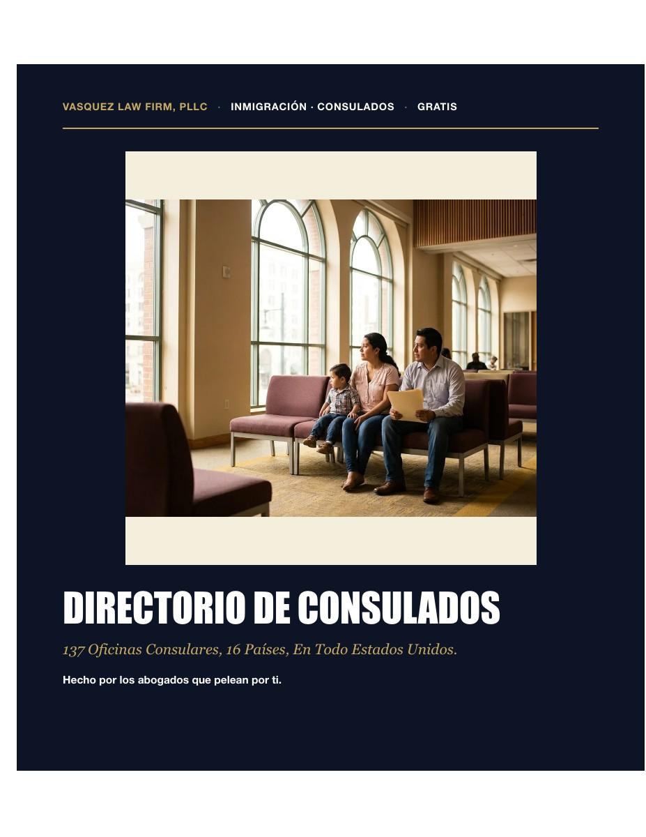 Portada de la guía de Imigrar: Directorio de Consulados