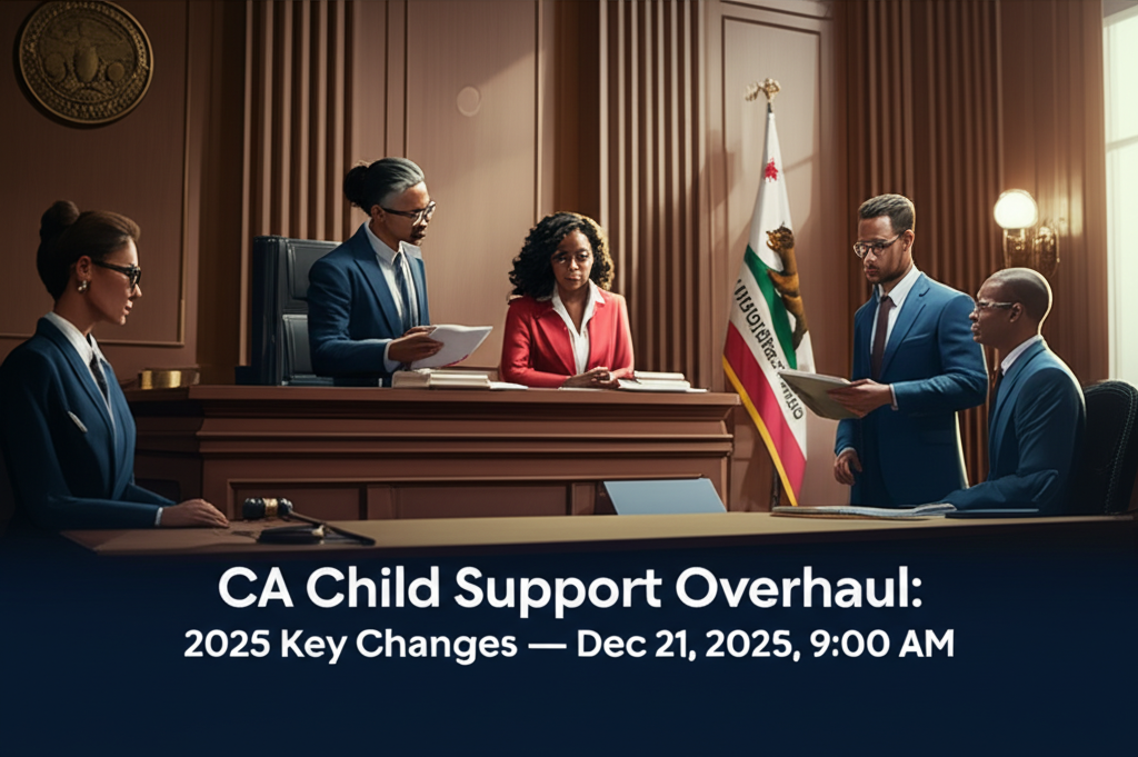 California Child Support Overhaul: Key Changes 2025
