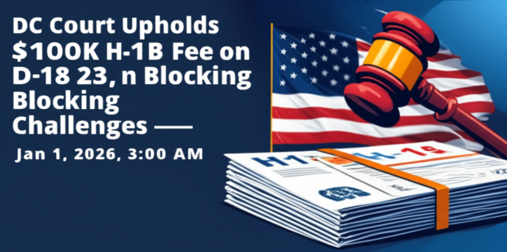 H-1B Visa Fee Update: Court Ruling Impacts Employers