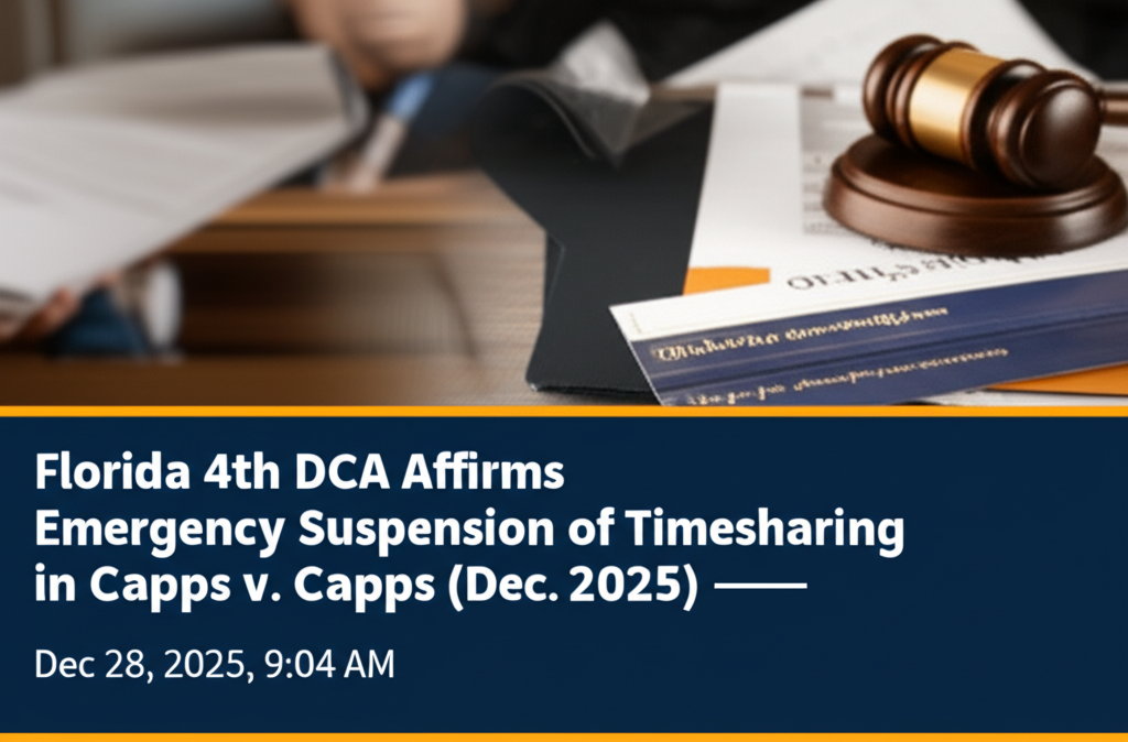 Emergency Suspension of Timesharing in Florida Cases