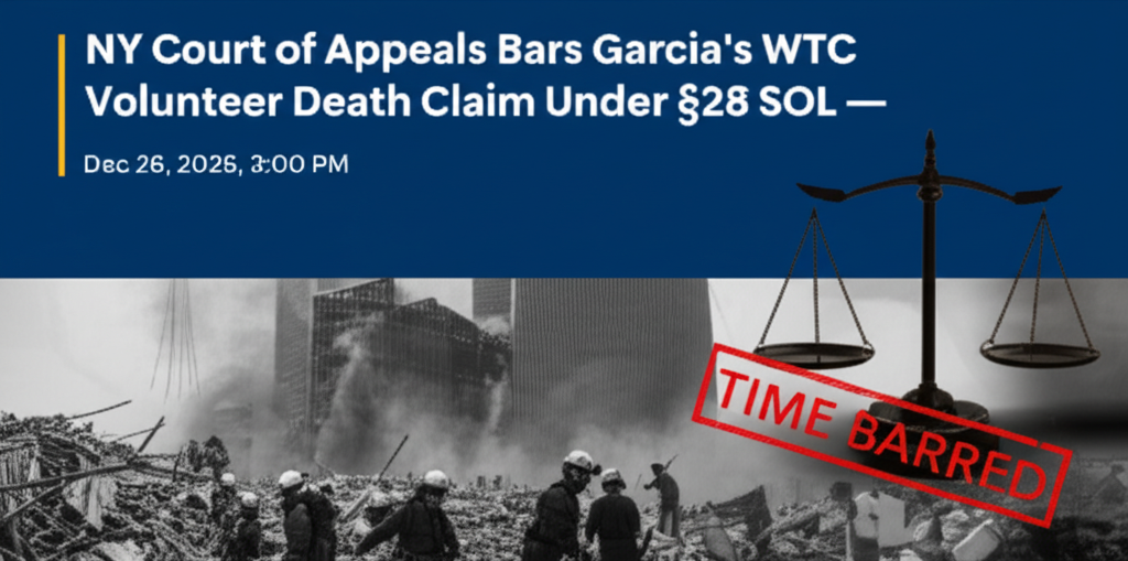 Garcia v. WTC Ruling: Death Benefit Claims Barred in NY