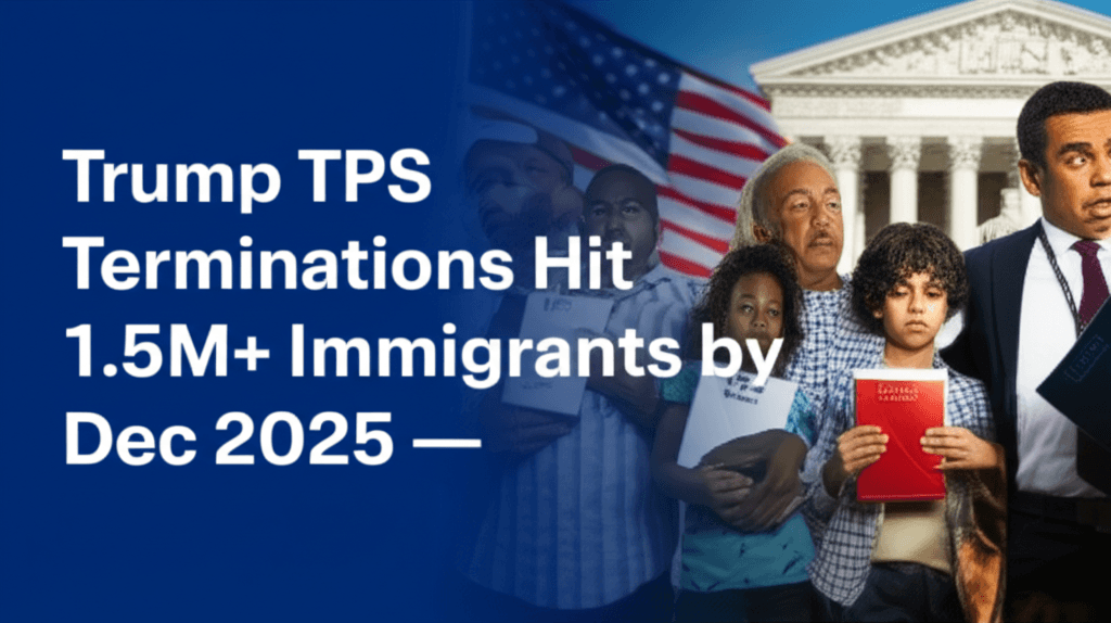 Terminaciones de TPS de Trump Afectan a 1.5M+