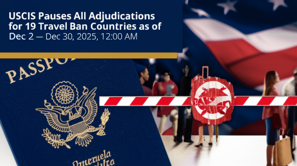 Actualización de USCIS sobre países con prohibición de viaje